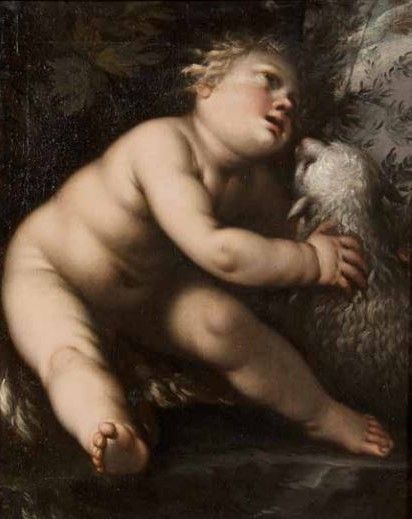 “San Giovannino con l’agnello”, opera pittorica realizzata da Giovanni Montalto nel 1650 circa, è uno dei dipinti esposti ai Musei Civici di Monza.